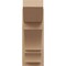 Ekena Millwork 7 1/2-in W x 16-in D x 20-in H Balboa Slat Rough Cedar Woodgrain TimberThane Outlooker, Primed Tan OUTUR075X16X20BOA24RCPR - alternate 2